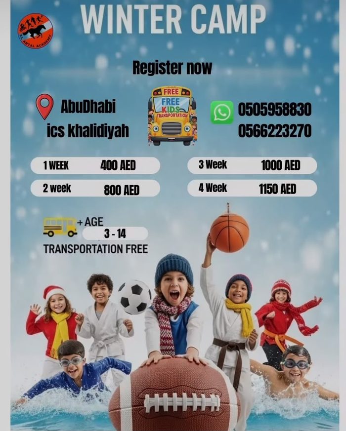 Winter Camp campaign creative